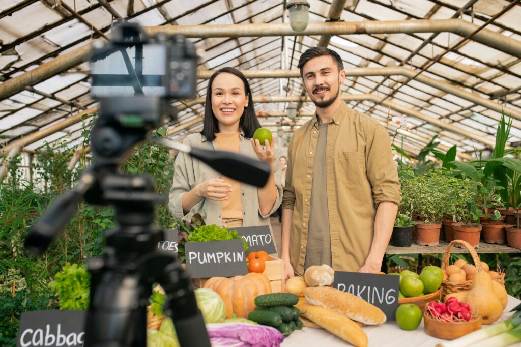 Shooting video review in greenhouse